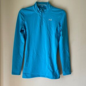 Under Armour Teal Quarter Zip Top Size Small